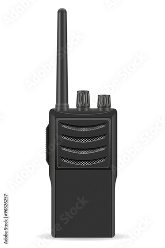 walkie-talkie communication radio vector illustration