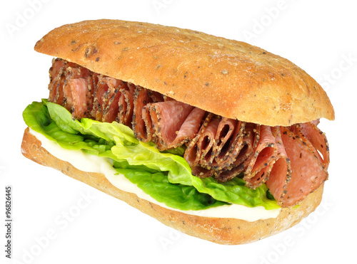Photo Peppered Salami Sandwich