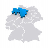 3D Bundesland Niedersachsen