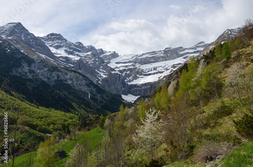 Spring view of the valley of Gavarnie