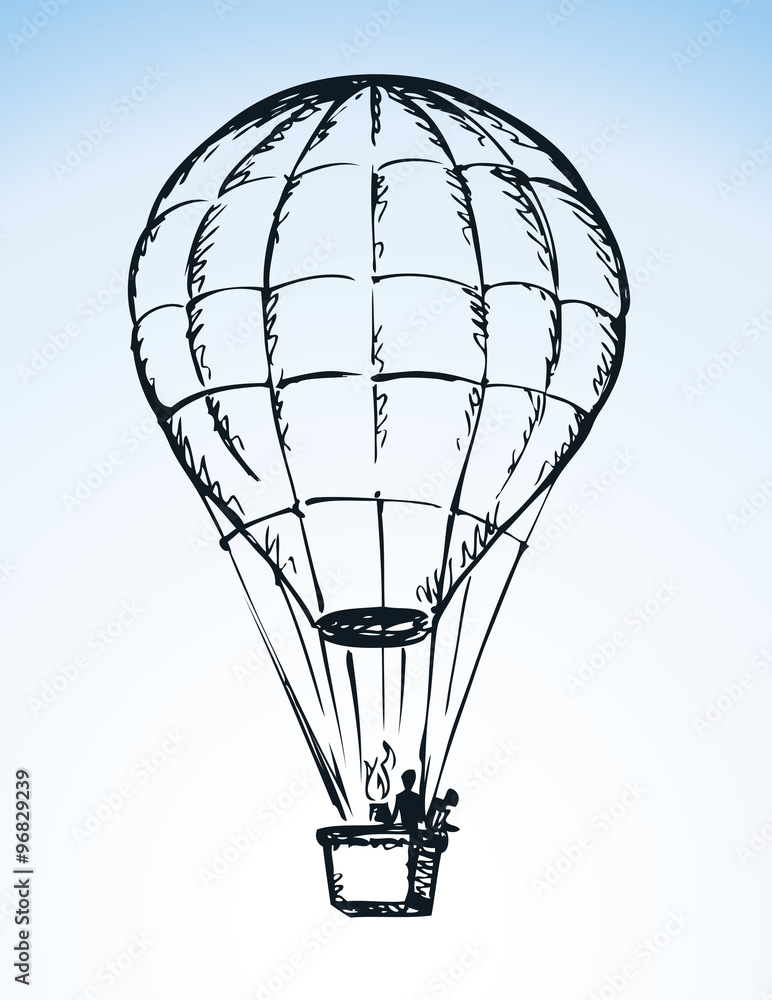 Obraz premium Balloon. Vector drawing