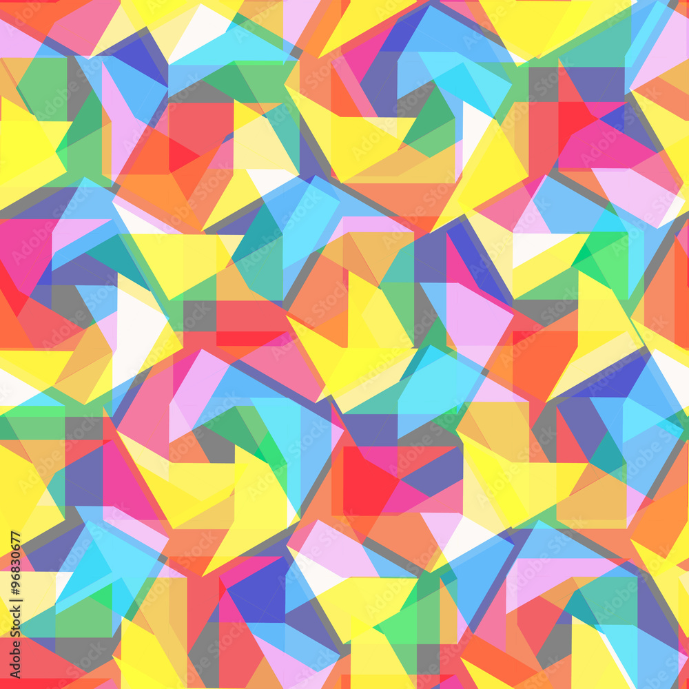 Fototapeta premium Seamless vector pentagon background