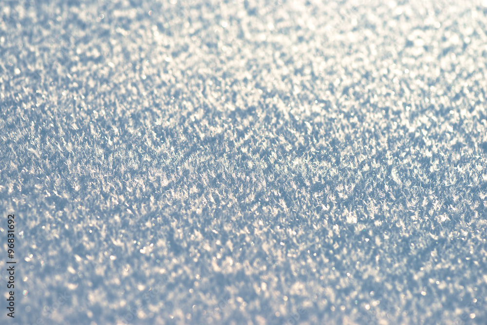Obraz premium Snow surface close-up