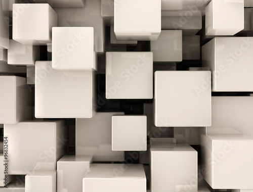 Fototapeta Naklejka Na Ścianę i Meble -  Abstract cubes background 