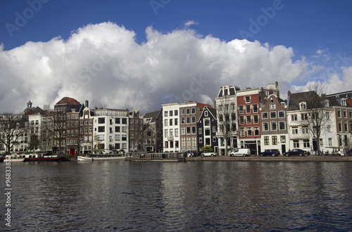 Amsterdam buildings in Holland