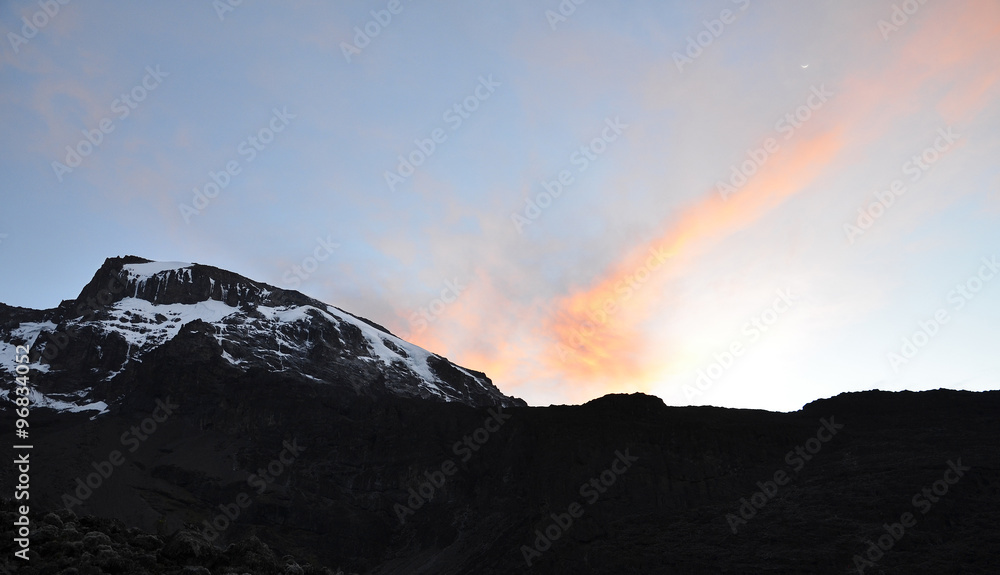 Morning. Kilimanjaro.