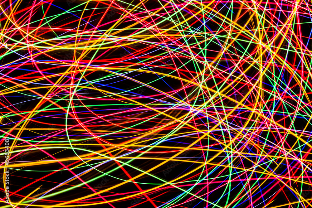 Modern art. Long exposure neon lights texture. Modern art. Long exposure neon lights texture.