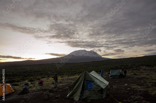 The camp near Kilimanjaro