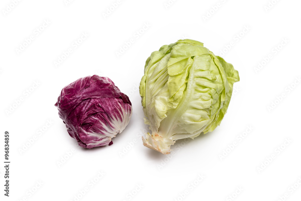 Obraz premium Radicchio e lattuga iceberg 