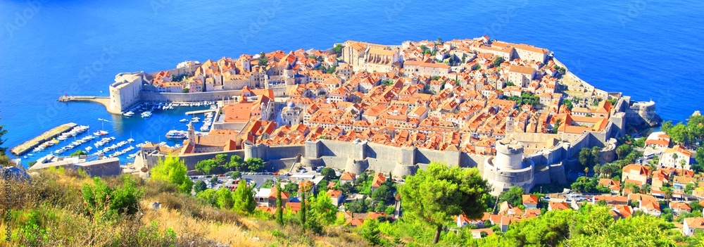 Dubrovnik panorama, Croatian touristic destination