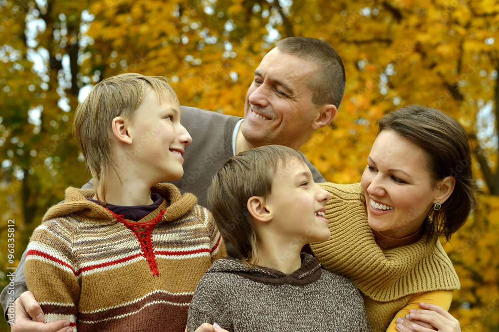 Happy smiling family Happy smiling family