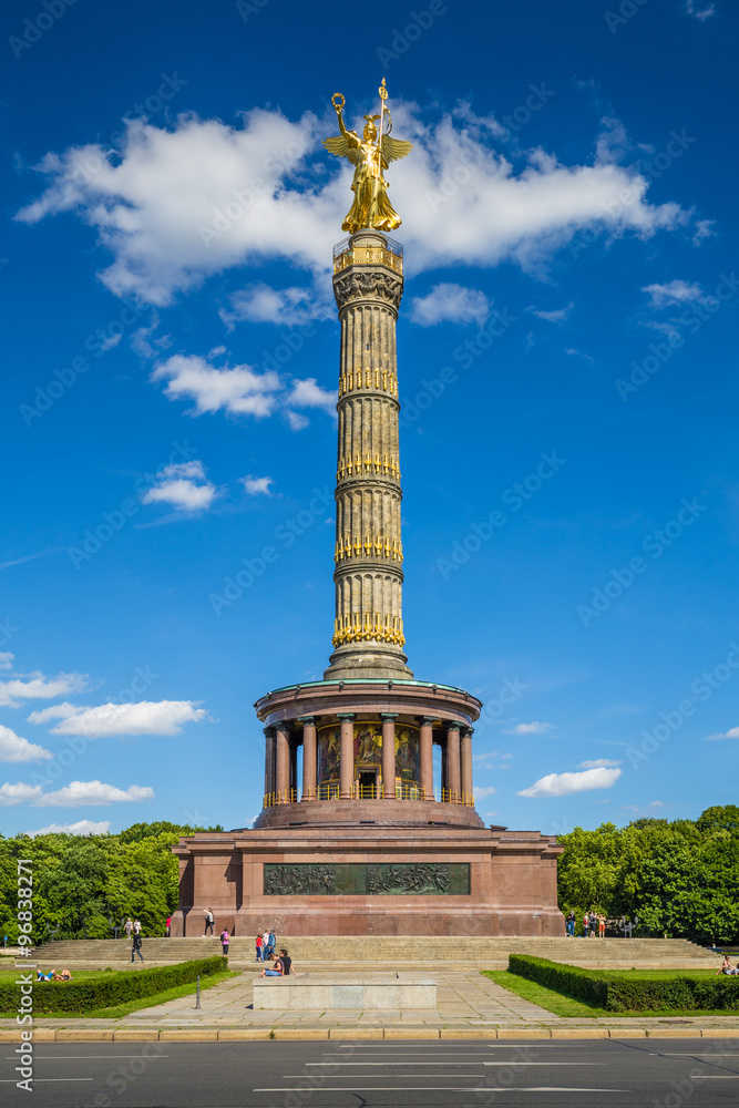 Berlin Victory Column monument in Tiergarten park, Berlin, Germany Berlin Victory Column monument in Tiergarten park, Berlin, Germany