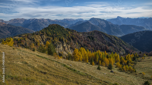 Obraz na płótnie Autunno sulle Alpi Carniche w salonie