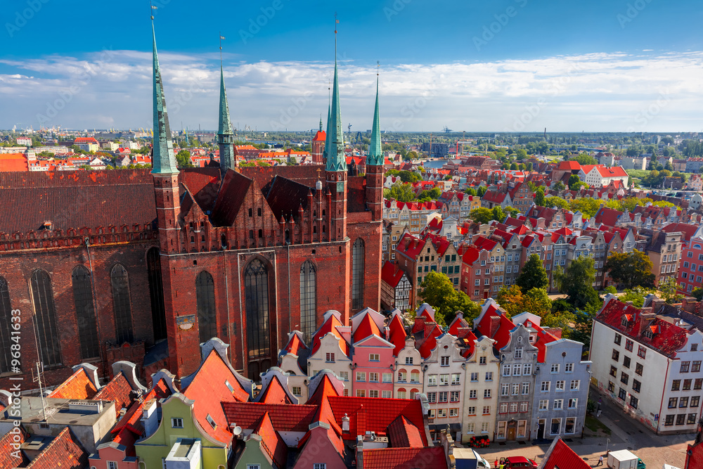 Fototapeta premium St Mary Church in Gdansk, Poland