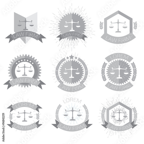Law Firm logo set
