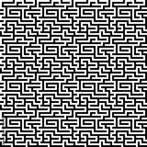 The maze, labyrinth pattern