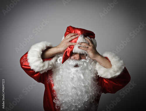 Εκτύπωση καμβά Frustrated Santa Claus