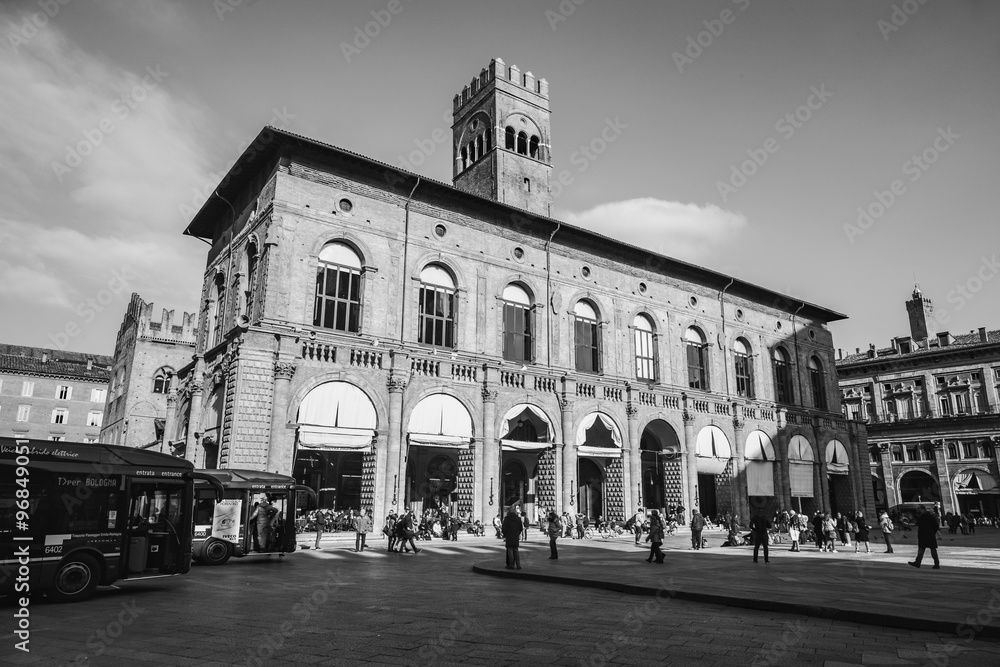Black and White Bologna Town Center