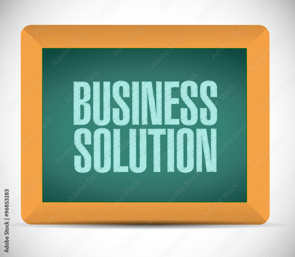 Business Solution boards sign concept Business Solution boards sign concept