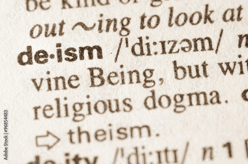 Dictionary definition of word deism