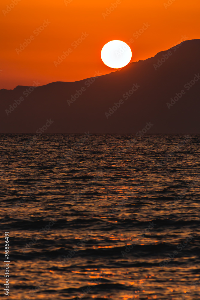 Sonnenuntergang am Meer, Griechenland Sonnenuntergang am Meer, Griechenland