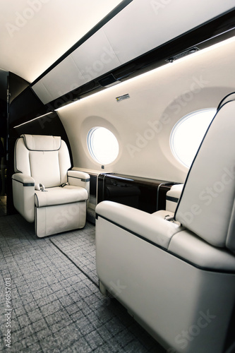 Luxury interior aircraft business aviation
