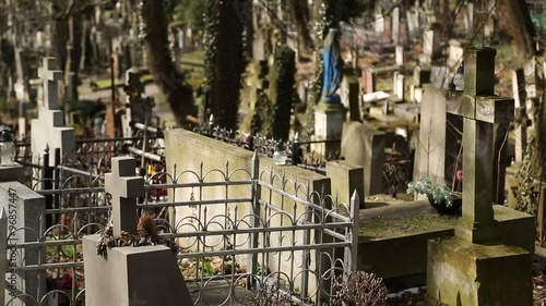 Graves on the Lychakiv Cemetery in Lviv, Western Ukraine
 photo