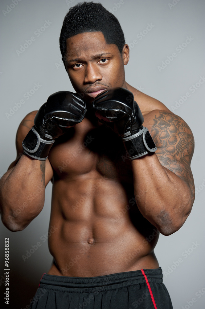 African American Male Boxer