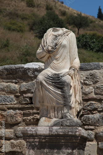 Statue in Ephesus Ancient City photo