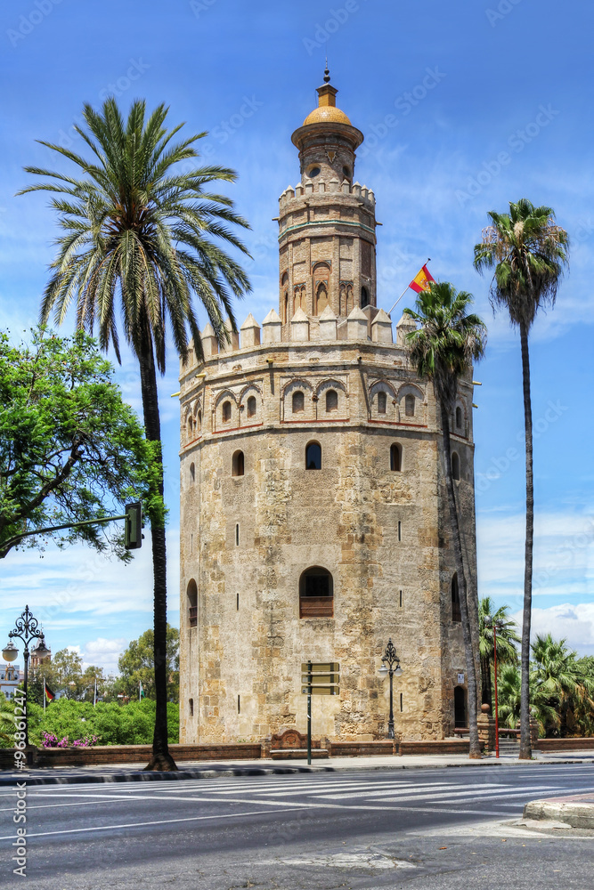 Torre del Oro or Golden Tower  in Seville, Spain