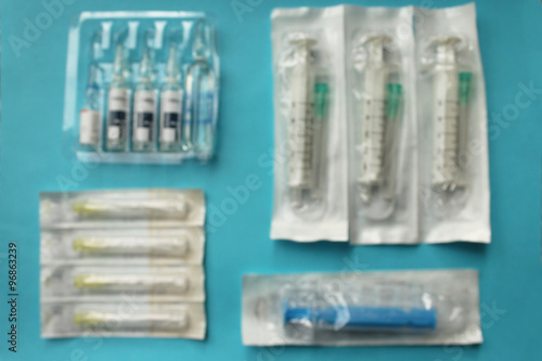Plastic syringe - packed