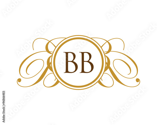 BB Luxury Ornament initial Logo