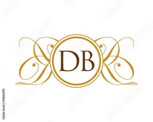 DB Luxury Ornament initial Logo