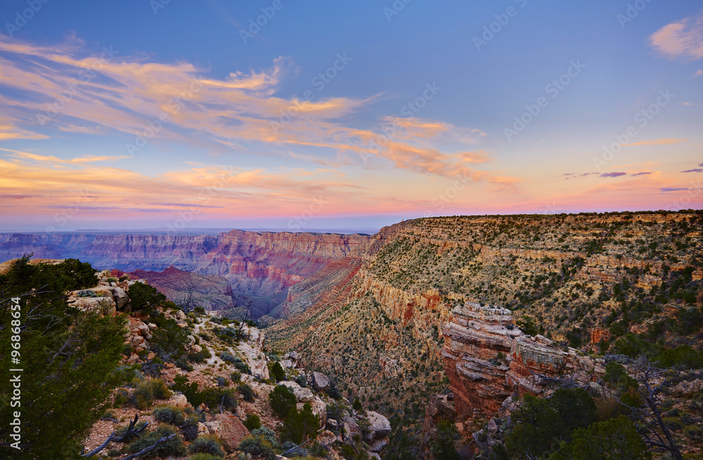 Grand Canyon, Sonnenuntergang, Navajo Point 06