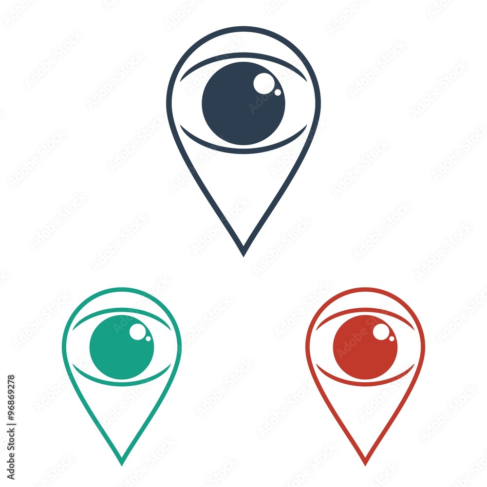 Eye vector logo icon Eye vector logo icon