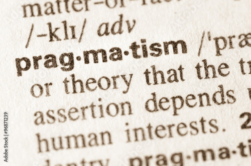 Dictionary definition of word pragmatism