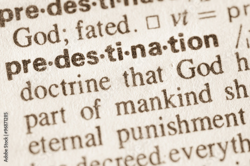 Dictionary definition of word predestination