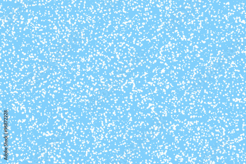 Wallpaper Mural Snowflakes on blue background. Chaotic dotted pattern for Christmas and New year design. Torontodigital.ca