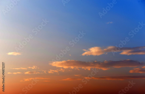 Sky background at sunset in the country © Africa Studio