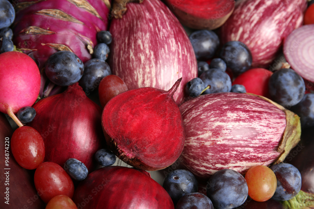 Fruits and vegetables closeup Fruits and vegetables closeup