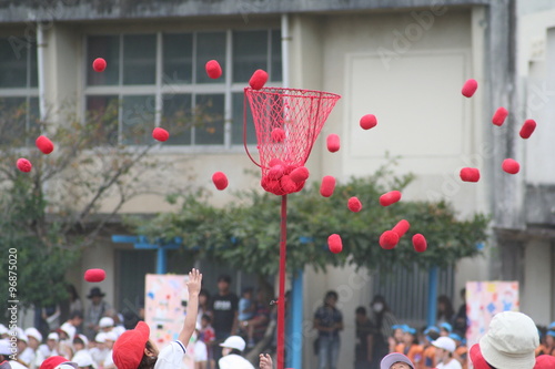 運動会　玉入れ