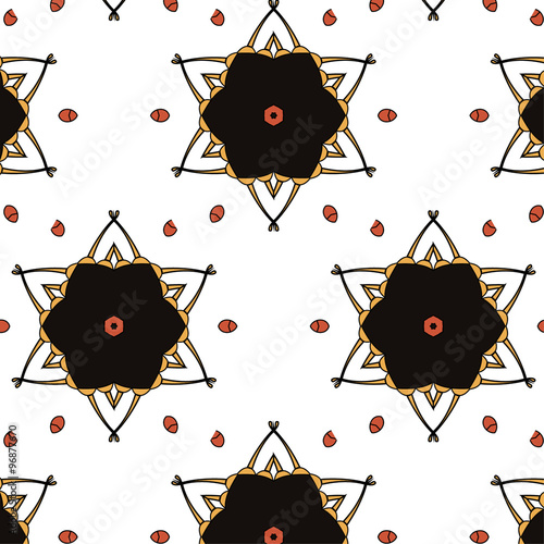 Children abstract ethnic pattern with bright