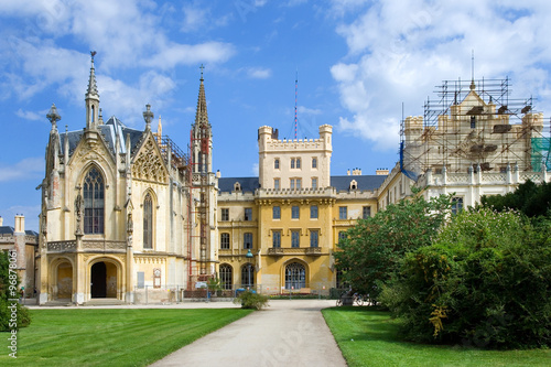 baroque castle Lednice, Lednice-Valtice Cultural Landscape (UNESCO) Valtice - Lednice district, South Moravia, Czech republic, Europe