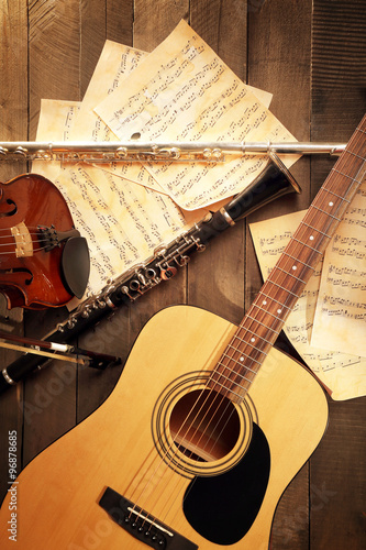 Acoustic guitar, soprano sa...