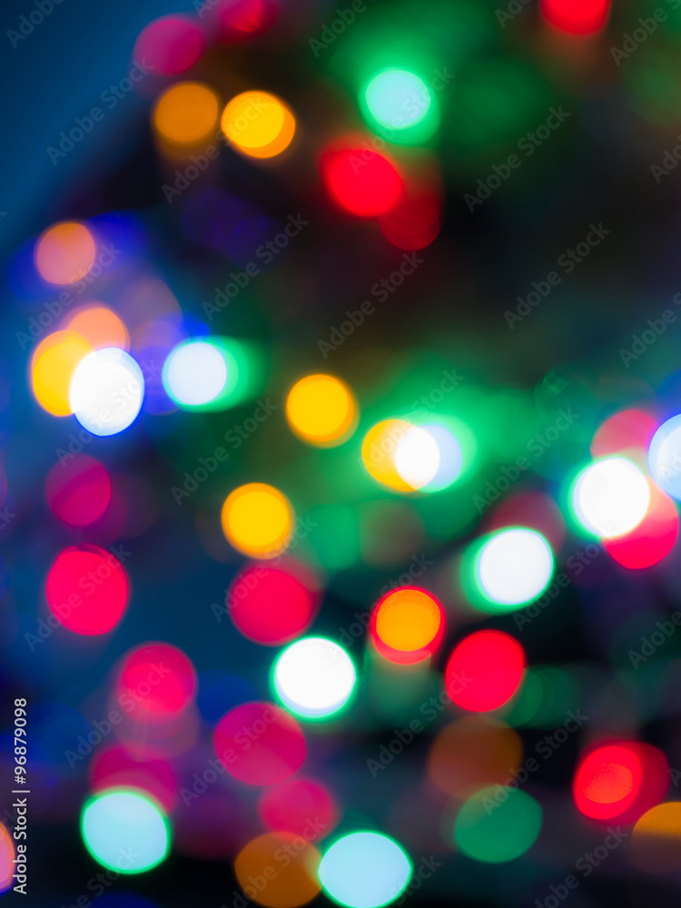 Rainbow bokeh Christmas lights Rainbow bokeh Christmas lights