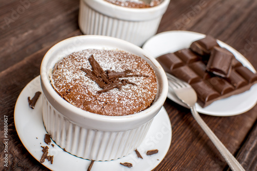 Konstfotografi Traditional chocolate souffle