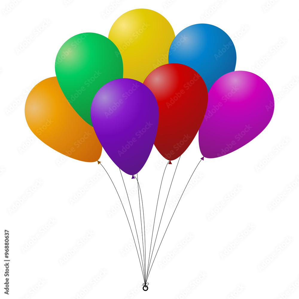 Bunch of colorful balloons Bunch of colorful balloons