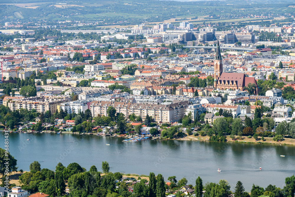 Aerial View Of Vienna City Skyline Aerial View Of Vienna City Skyline