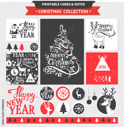 Merry Christmas printable set.