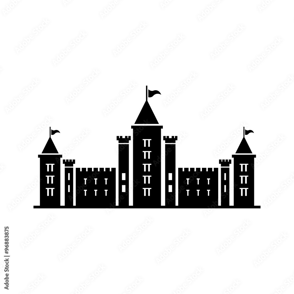 castle fortress icon castle fortress icon